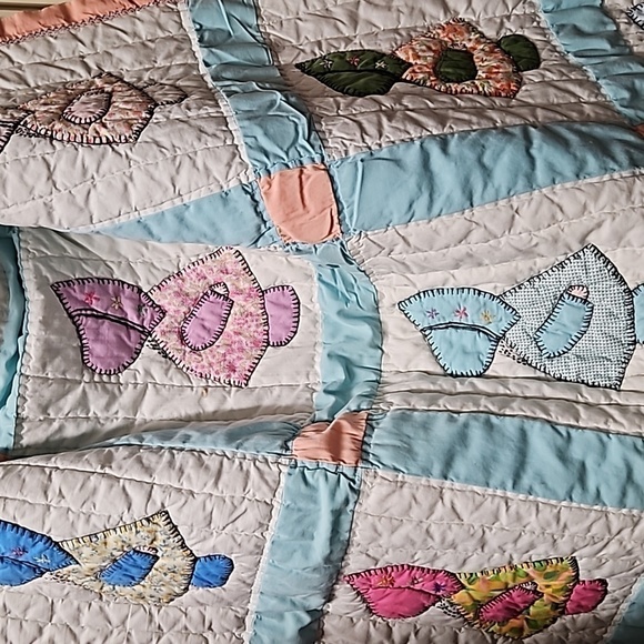 COPY - Handmade multicolor baby quilt - Picture 3 of 6